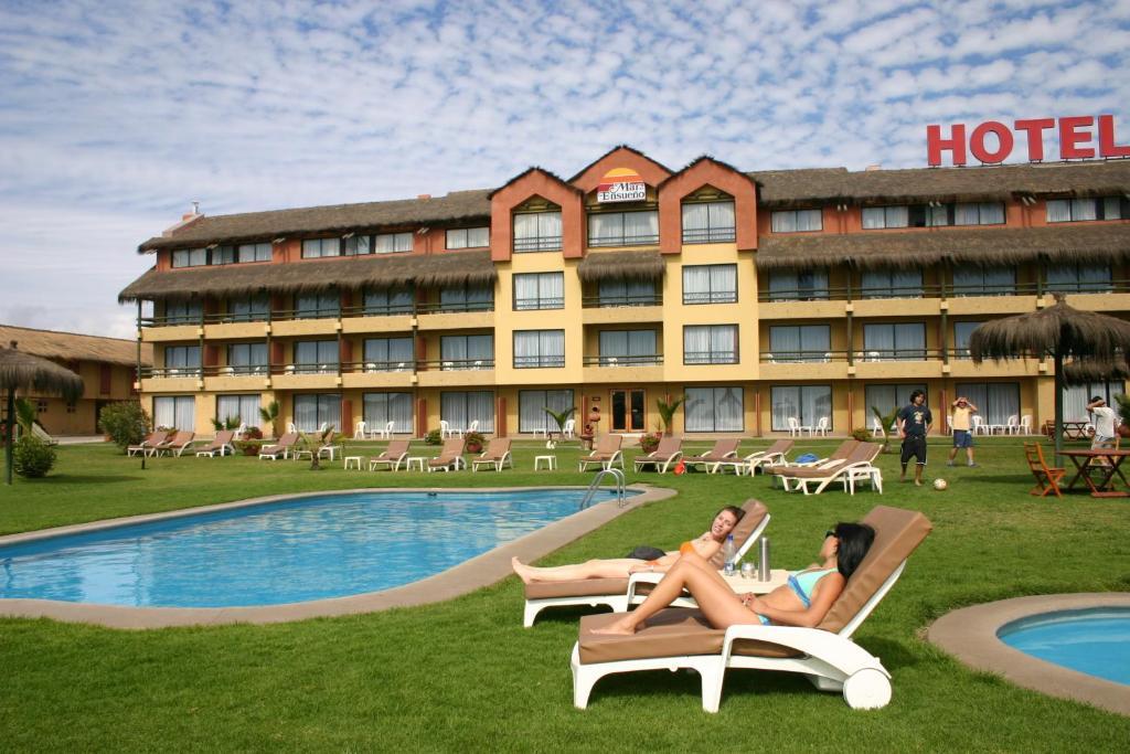 Hotel Y Cabanas Mar De Ensueno La Serena Ngoại thất bức ảnh